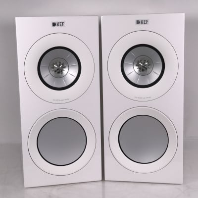 KEF - R3 Series Passive 3-Way Bookshelf Speakers (Pair) - White Gloss image 2
