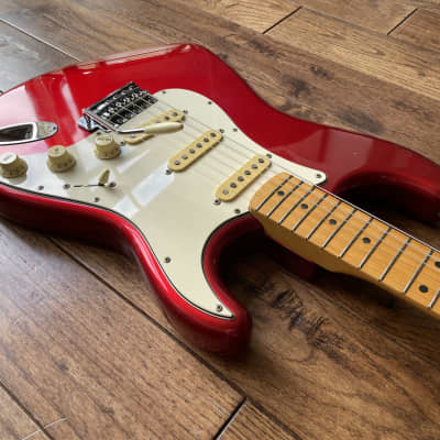 1990 Fender ST-72 Stratocaster 1972 Reissue Electric Guitar Candy Apple Red MIJ Fujigen image 7