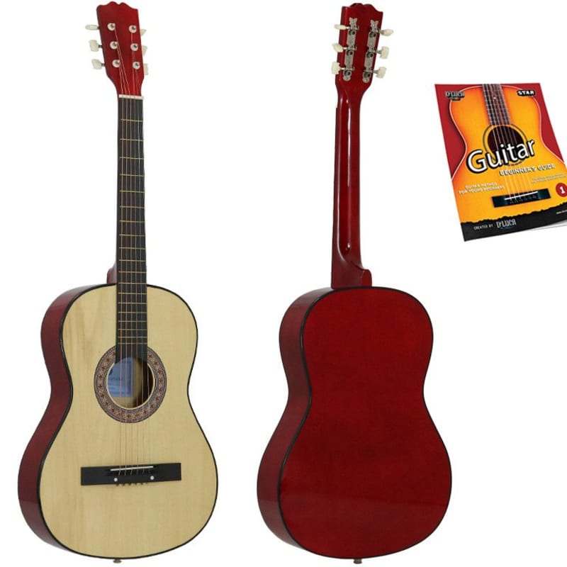 Star Acoustic Guitar 38 Inch with Beginner's Guide, Redburst | Reverb