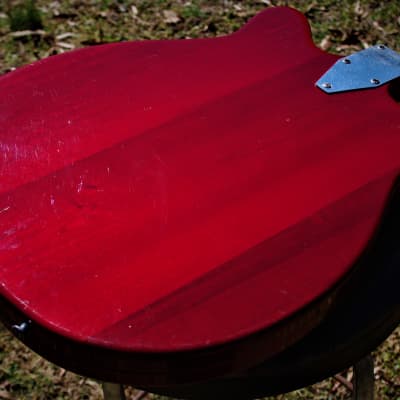 Micro-Frets Spacetone 1971 Red Transparent. VERY RARE. Excellent Guitar. MicroFrets custom guitar. image 22