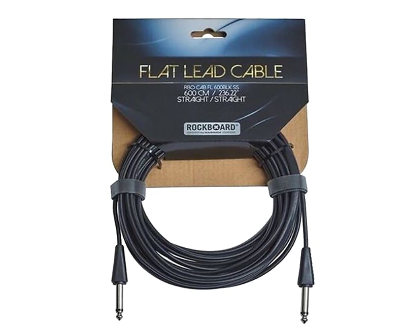 RockBoard Flat Lead Cable 600CM / 236.22"/ 20 Foot Straight to Straight image 1