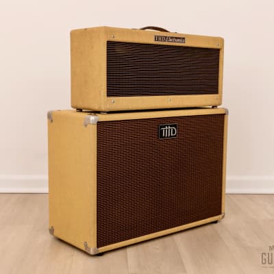 1989 THD Plexi 50 Boutique Tube Amp Head & 2x12 Cab, Tweed-Covered w/ Celestion Longhorn 12 image 1
