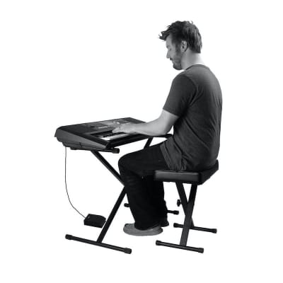 On-Stage Keyboard Stand/Bench Pak with KSP20 Sustain Pedal image 9
