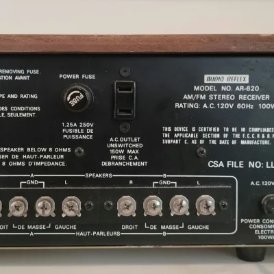 Audio Reflex AR-620 Stereo Receiver  70s Wood/Silver image 10