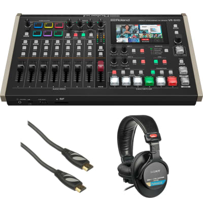 Roland VR-6HD Direct Streaming AV Mixer Bundle With Sony | Reverb