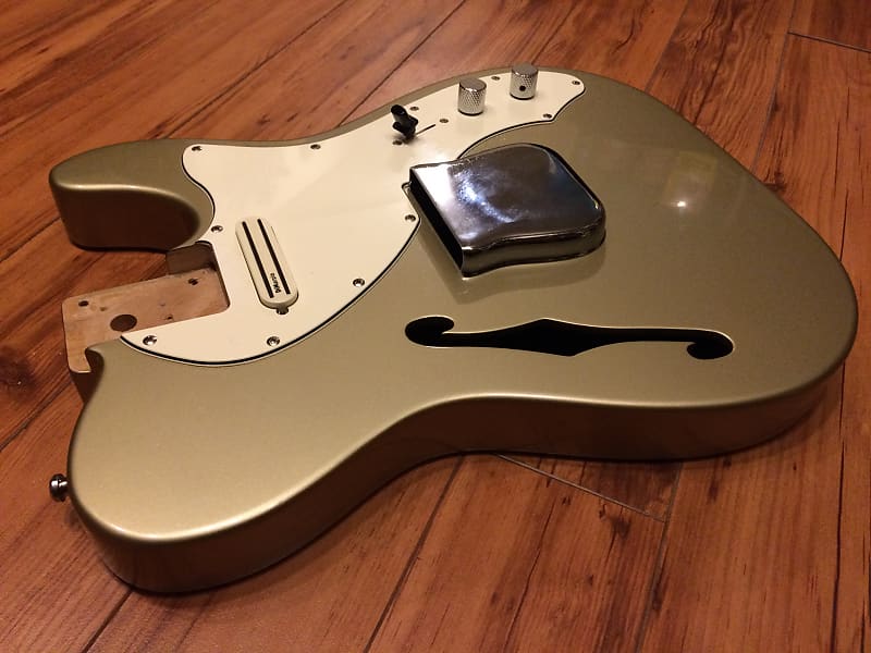 Squier vintage modified telecaster outlet thinline shoreline gold