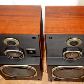 mcs panasonic technics 683-8320 time aligned 3 way vintage speakers image 2