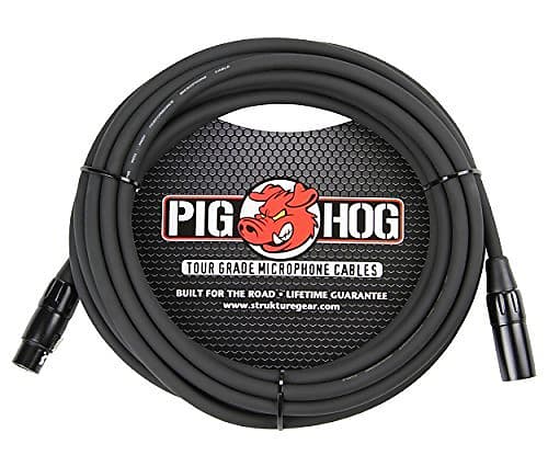 Pig Hog PMH25 High Performance 8mm XLR Microphone Cable, 25 feet image 1