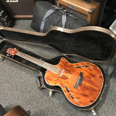 Crafter SA-BUB Slim Arch Designed handcrafted in Korea 2007 Hybrid electric-acoustic guitar excellent condition with original hard case. image 2