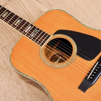1980s Morris TF-805 Vintage Dreadnought Acoustic Guitar | Reverb