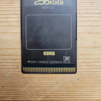 Korg MCR-03 256kbits RAM Memory Card New Battery M1 / M1R