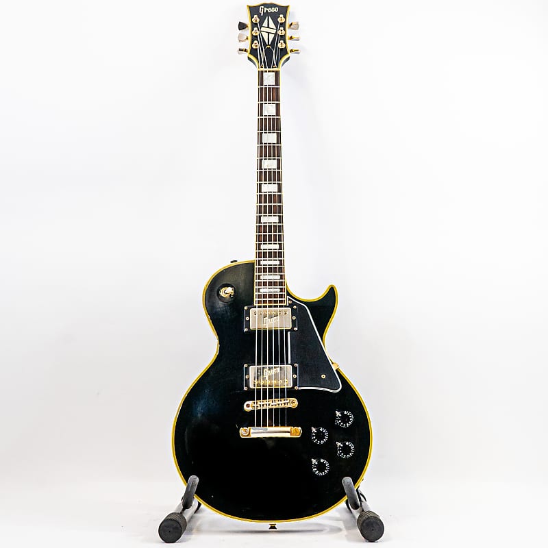 1975 Greco Les Paul Custom Style Guitar *Rare Early Model* w/ Greco-Stamped  Pickups, 7-ply Binding, Pearloid Inlays