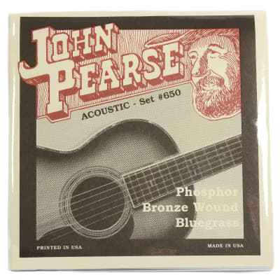 John Pearse Acoustic Strings Phosphor Bronze Bluegrass 12-56 for sale