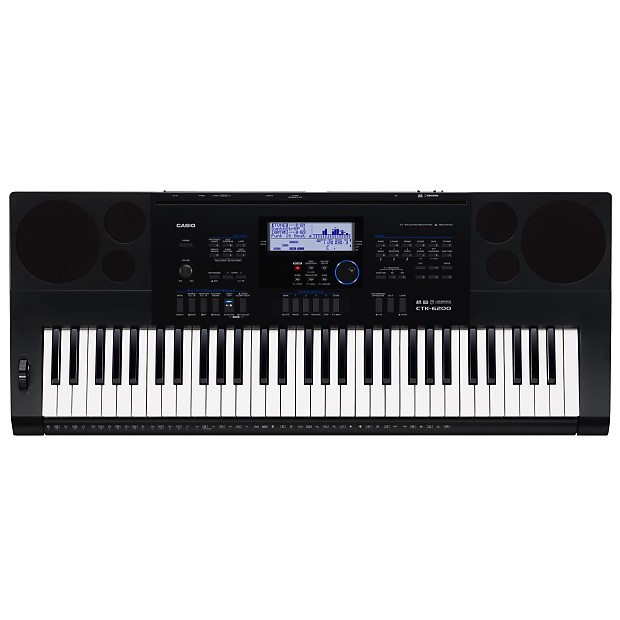 Casio CTK-6200 Portable Electronic Keyboard, 61-Key, With Headphones and Keyboard Stand image 1