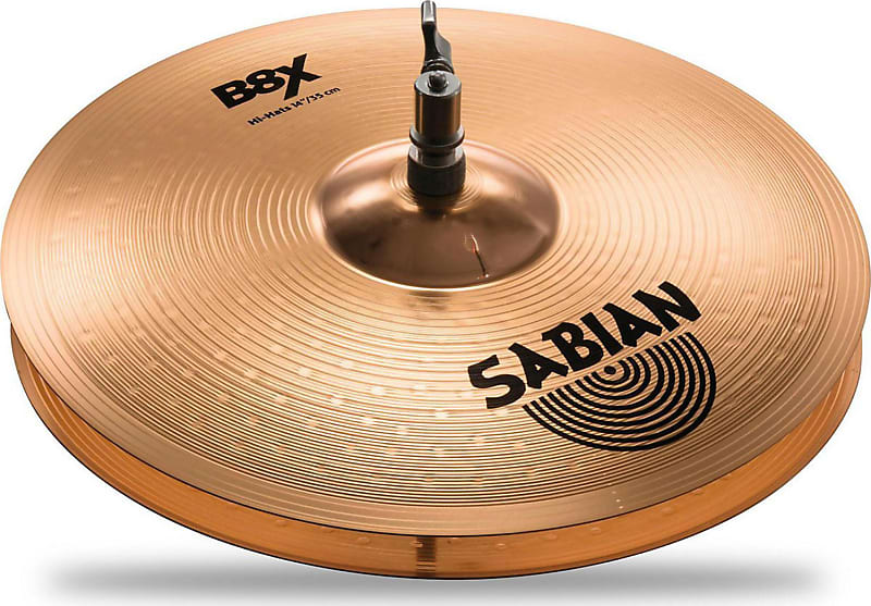 Sabian 41402X 14" B8X HI HATS Cymbal image 1