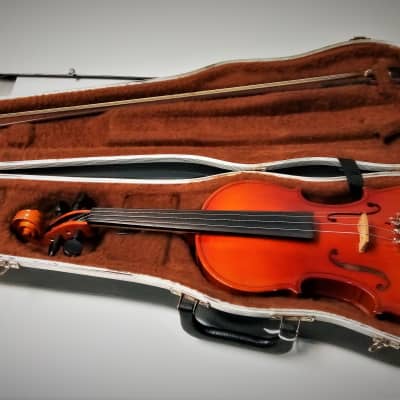 Glaesel 3/4 Size Student Violin VI401E3 Stradivarius Copy Case/Bow Ready To Play image 1