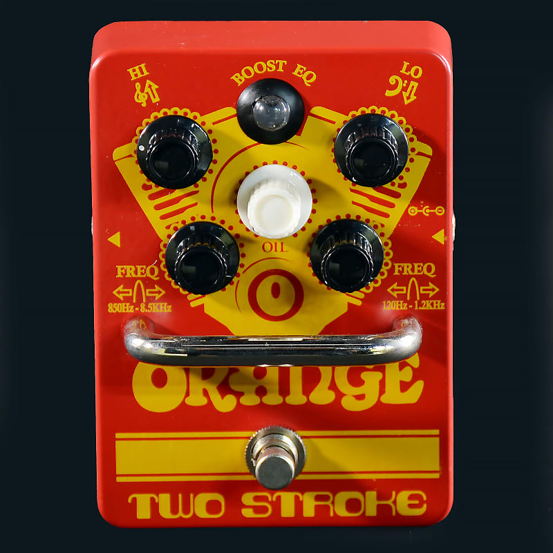 Orange Two Stroke Boost and Equalizer Guitar Effects Pedal Clean Boost (02324-0519) image 1