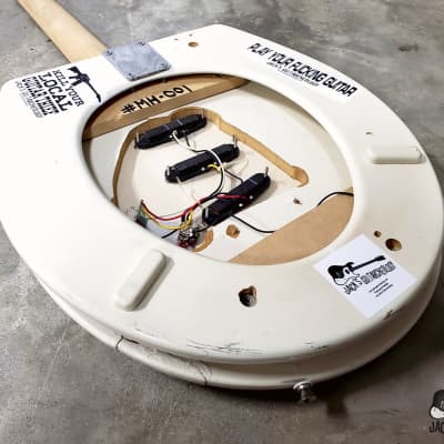 Jack's Guitarcheology "The Stratocrapper" Toilet Seat Electric Guitar (2021, Oly. White Relic) image 22