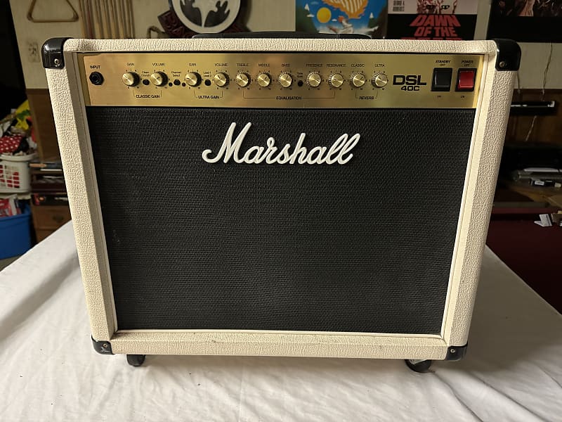 Marshall DSL40C Dual Super Lead Combo Amplifier 2015 - Cream White image 1