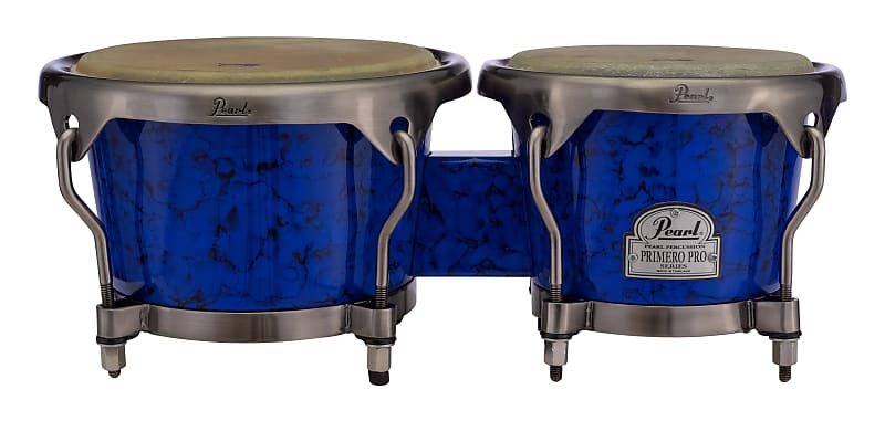 Pearl Primero Pro 5pc Blue Marble Fiberglass Drums Quinto | Reverb