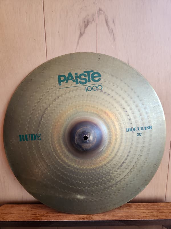 Paiste 1000 Rude 20" Ride Crash 1986 1992 Reverb
