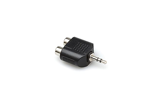 Hosa GRM-193 Dual RCA to 3.5 mm TRS Adapter image 1