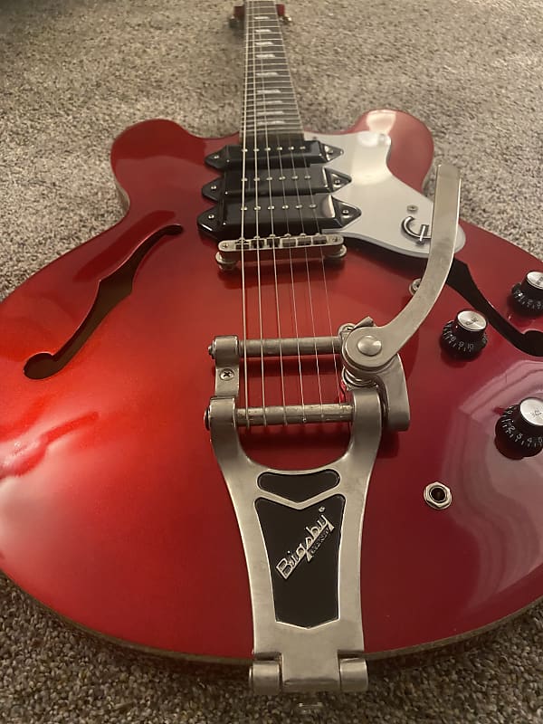 Epiphone Riviera P93 RP 2005 Candy Apple Red | Reverb