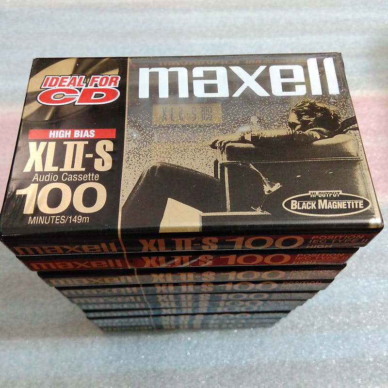 10 Maxell XLII-S 100 Blank Audio Cassette Tapes - Sealed
