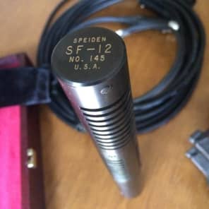 Speiden SF-12 Stereo Ribbon Microphone Kit, No. 145, with Box, Cables, and Royer Shock Mount image 8