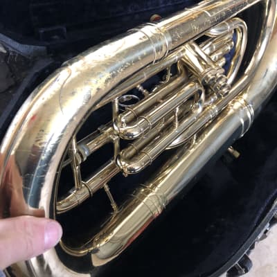 Conn  Constellation Four Valve Baritone (euphonium) with Case and Mouthpiece - plays excellently image 10
