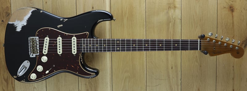 Fender Custom Shop 61 Strat Heavy Relic, Black CZ558463 image 1