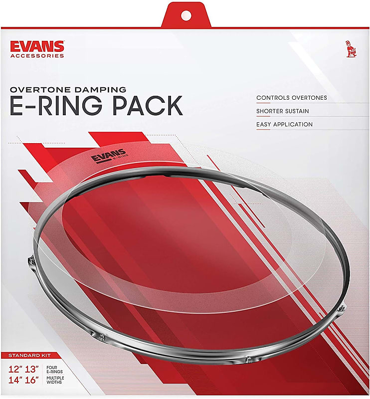 Evans E-Ring Standard Pack - 12" 13 " 14 " 16 " image 1