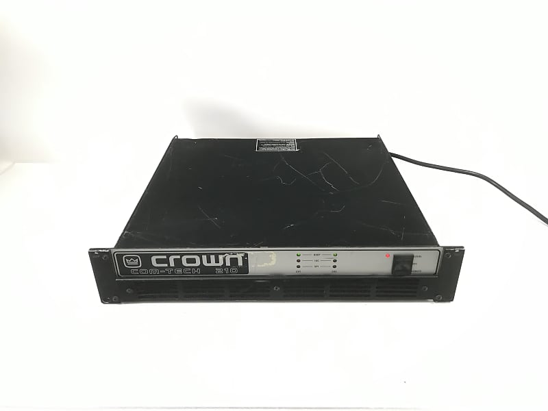 CROWN COM-TECH 210 パワーアンプ　AMCRON Crown Com-tech 210 2-channel Power Amplifier BB Pip2 Card