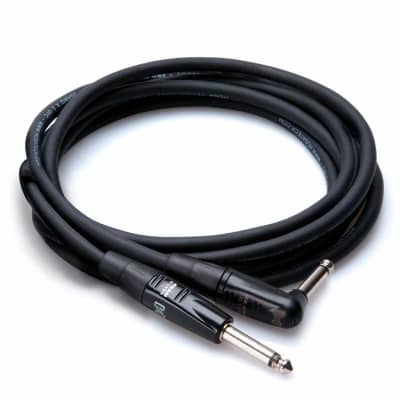 Hosa REAN Straight to Right Angle Pro Guitar Cable 15 Feet Free Shipping image 1