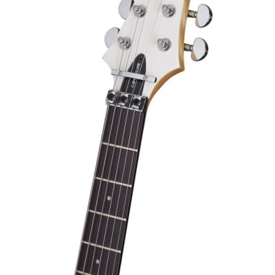 Schecter C-6 FR Deluxe Electric Guitar Satin White image 9