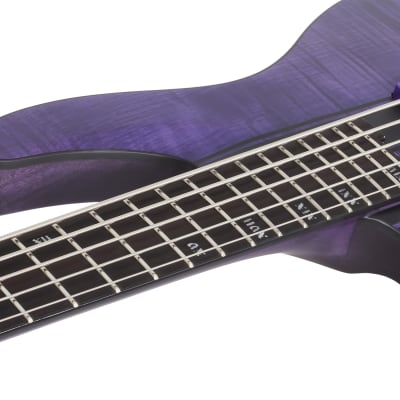 Schecter C-5 GT Bass LH Satin Trans Purple image 10