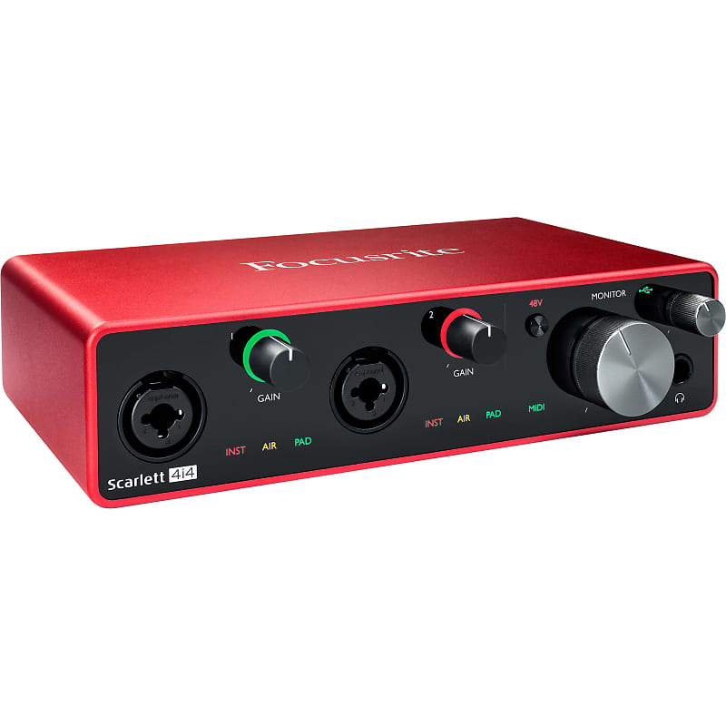 Focusrite Scarlett 4i4 USB Audio Recording Interface (3rd Gen)
