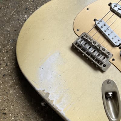 MJT VTS S-Style Aged Electric Guitar w/ Fender Headstock - Blonde image 5