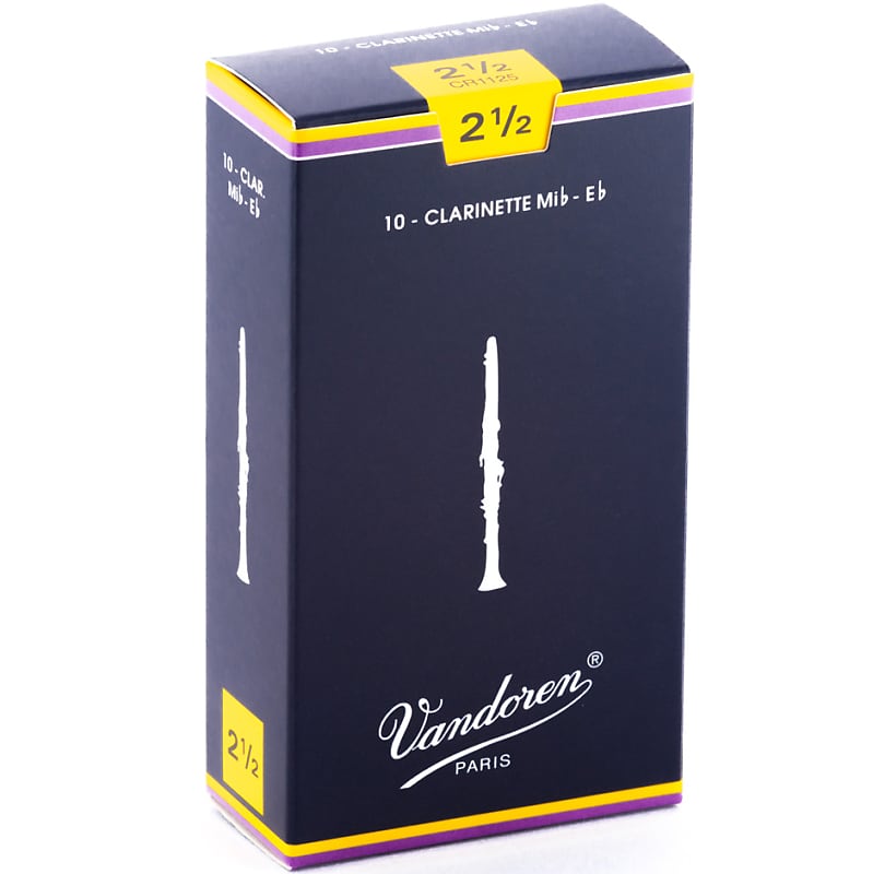 Vandoren Traditional Eb Clarinet Reeds - #2.5, 10 Box image 1