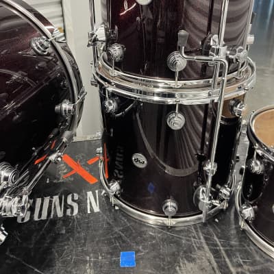 Frank Ferrer's Guns 'n' Roses DW 2017 - Red Sparkle Lacquer Complete Set! 24,13,16,18 image 9