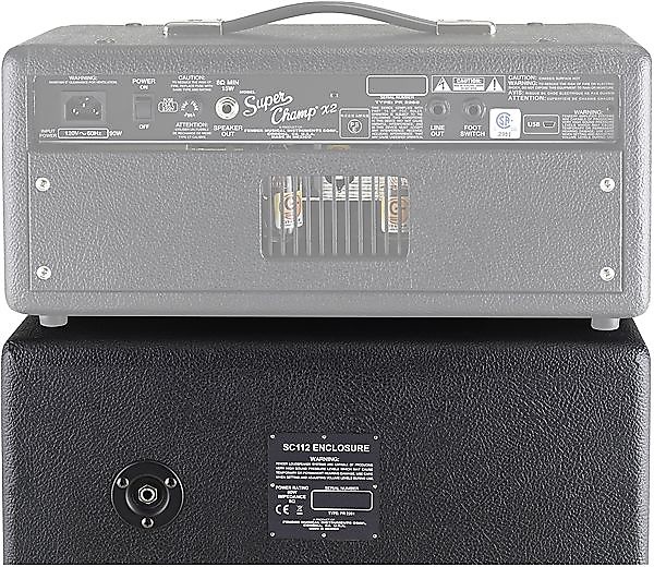 Fender Super Champ SC112 Enclosure 80-Watt 1x12" Guitar Speaker Cabinet image 3