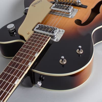Gretsch  Model 6117 Double Anniversary Arch Top Hollow Body Electric Guitar (1962), ser. #50561, original two-tone grey hard shell case. image 15