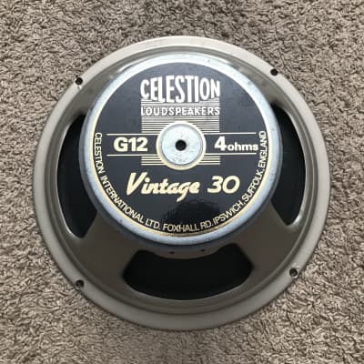 Celestion Vintage 30 v30 speaker. Made in UK/England. Rare 4 ohms