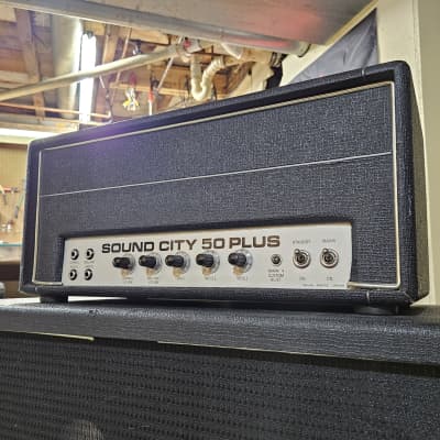 1972 Sound City 50 Plus Tube Head (SERVICED) 50+ Hiwatt Partridge for sale