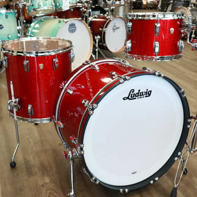 Ludwig Classic Maple Pro Beat 3-Piece Shell Pack 13/16/24 (Red Sparkle) image 3