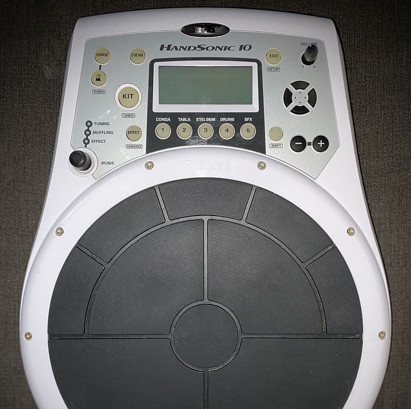 Roland Handsonic HDP10 Hand Percussion Pad White Reverb