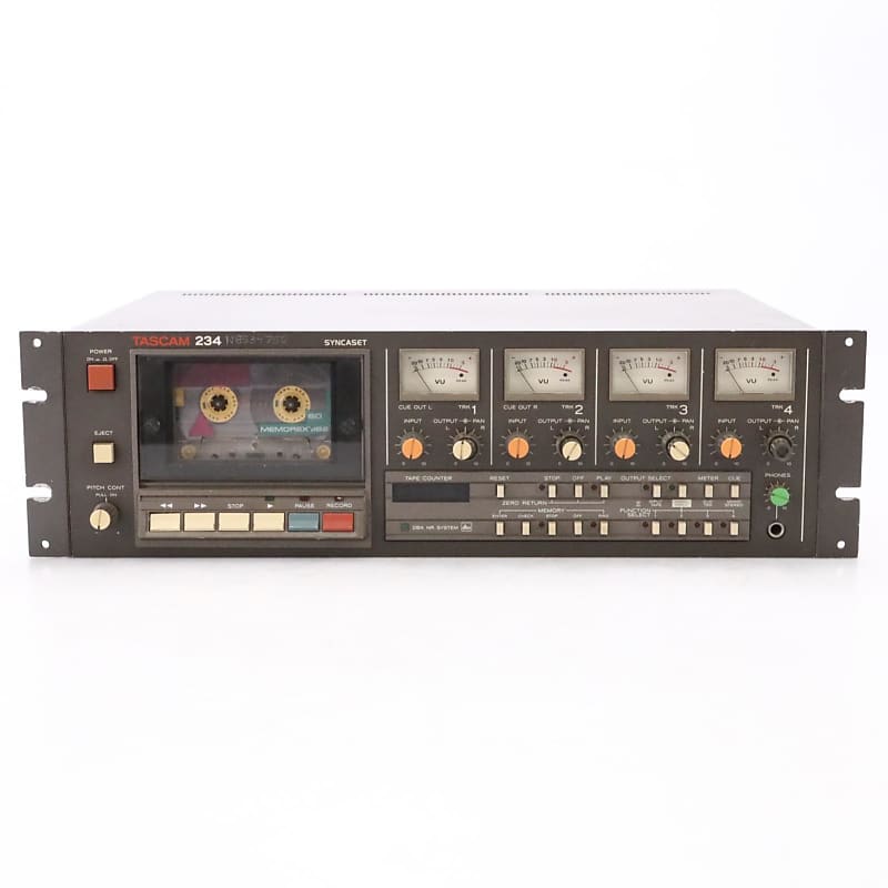 Tascam 234 Syncaset Professional 4 Track Cassette Deck