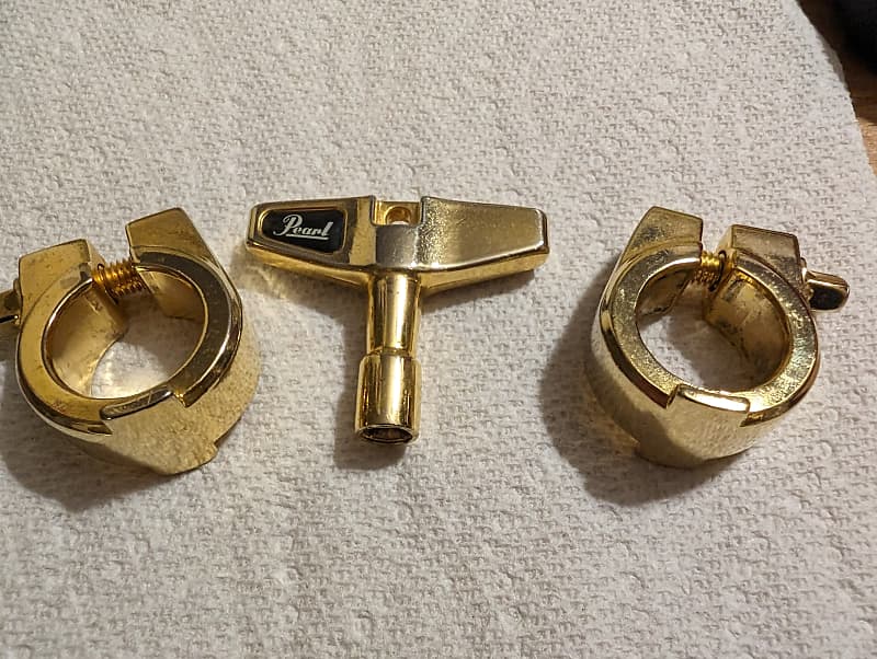 Pearl Gold Plated Hardware Memory Locks Drum key Reverb