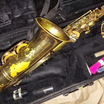 buescher 400 intermediate-level alto saxophone, very good cond, with case/etc. image 7