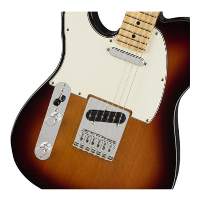 Fender Player Telecaster 6-String Electric Guitar (Left-Hand, 3-Color Sunburst) image 2